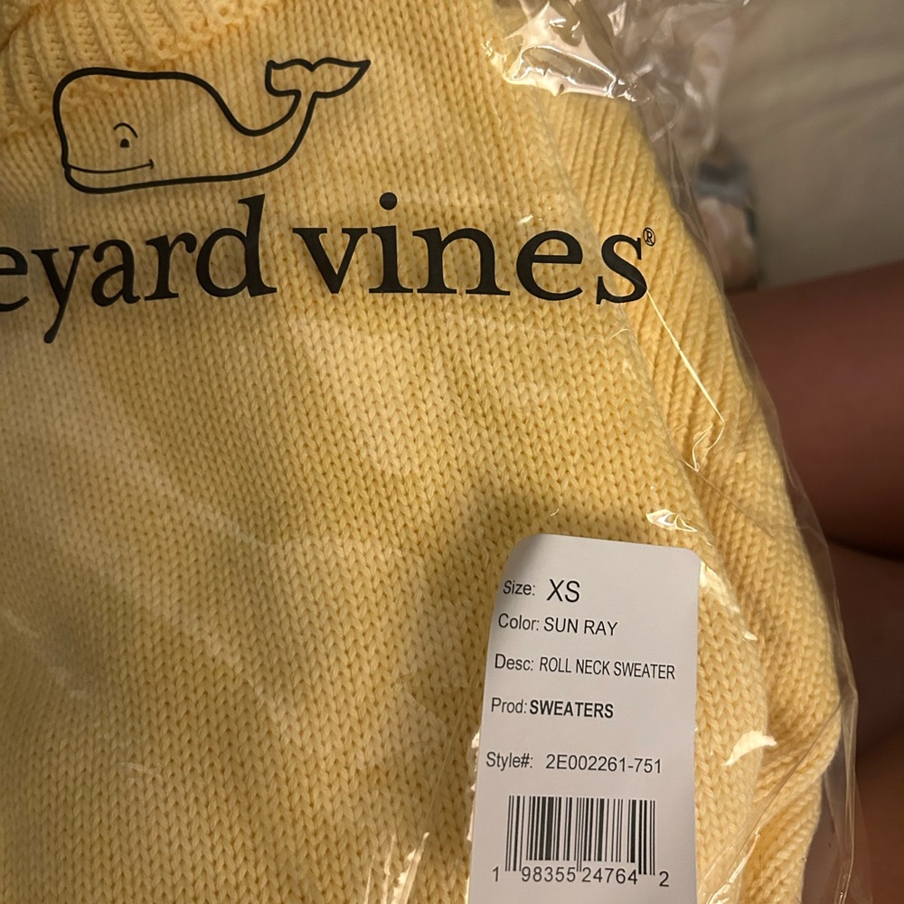 Vineyard Vines Sun Ray Roll Neck Sweater XS